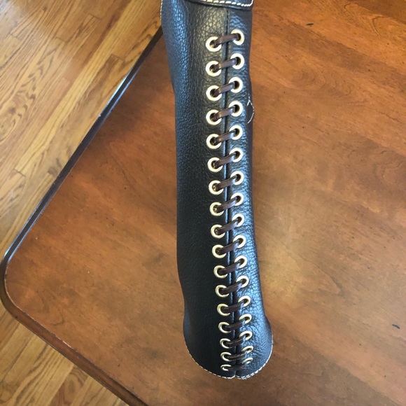 Dooney & Bourke brown leather hobo - Picture 3 of 7